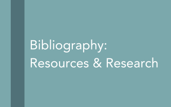 Text reading: Bibliography: Resources & Research.